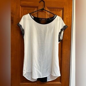 Express lace back top